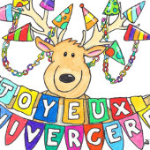 お誕生日おめでとう - フランス語 ポストカード