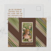 お誕生日おめでとう フローラルビューティーズ ポストカード (正面/裏面)