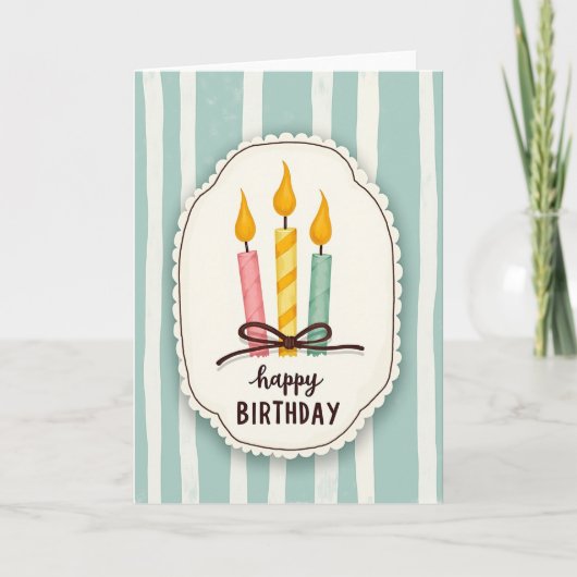お誕生日おめでとう プレート カード (正面)
