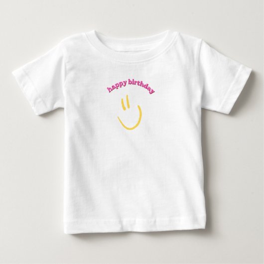 お誕生日おめでとう ベビーTシャツ (正面)