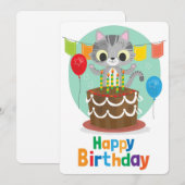 お誕生日おめでとう ホリデーカード (正面/裏面)
