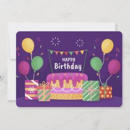 お誕生日おめでとう ホリデーカード