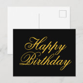 お誕生日おめでとう ポストカード (正面/裏面)
