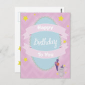 お誕生日おめでとう ポストカード (正面/裏面)