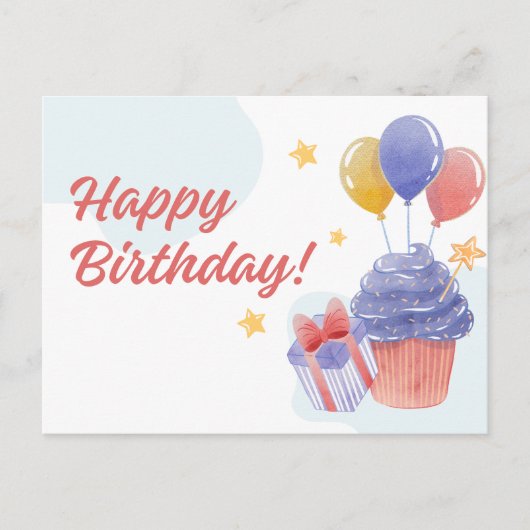 お誕生日おめでとう ポストカード (正面)