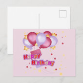 お誕生日おめでとう ポストカード (正面/裏面)