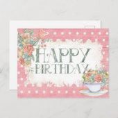 お誕生日おめでとう ポストカード (正面/裏面)