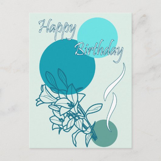 お誕生日おめでとう ポストカード (正面)