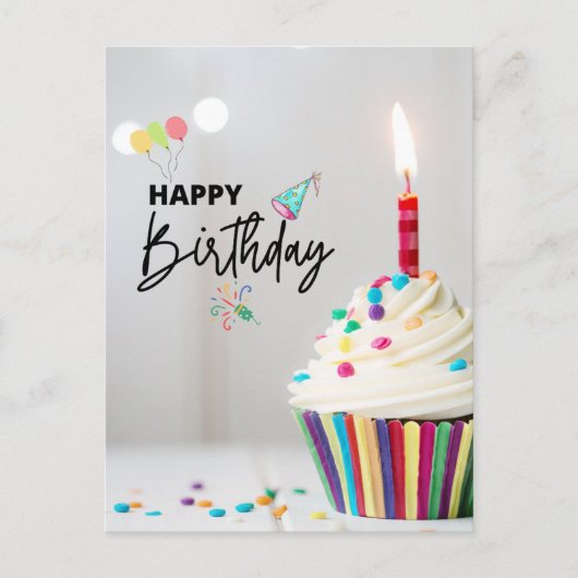 お誕生日おめでとう ポストカード (正面)