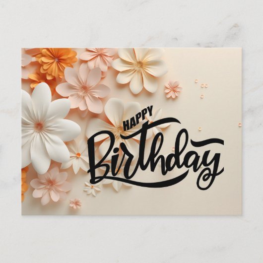 お誕生日おめでとう ポストカード (正面)