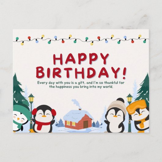 お誕生日おめでとう  ポストカード (正面)