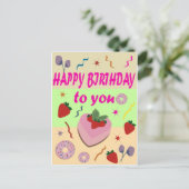 お誕生日おめでとう ポストカード (スタンド正面)