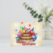 お誕生日おめでとう ポストカード (スタンド正面)