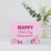 お誕生日おめでとう 😍😍😍 ポストカード (スタンド正面)