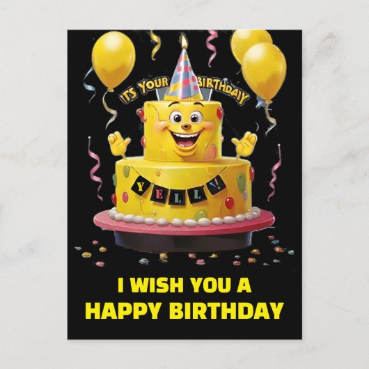 お誕生日おめでとう ポストカード (正面)