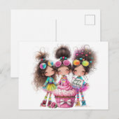 お誕生日おめでとう ポストカード (正面/裏面)