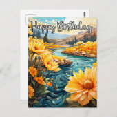 お誕生日おめでとう ポストカード (正面/裏面)