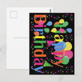 お誕生日おめでとう ポストカード (正面/裏面)