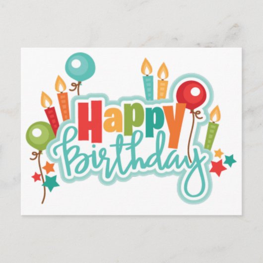 お誕生日おめでとう ポストカード (正面)
