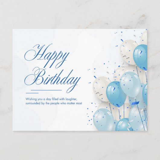 お誕生日おめでとう ポストカード (正面)