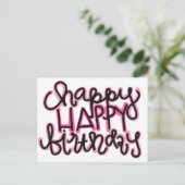 お誕生日おめでとう ポストカード (スタンド正面)