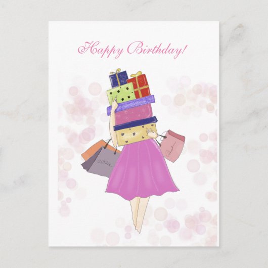 お誕生日おめでとう ポストカード (正面)