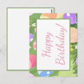 お誕生日おめでとう！ ポストカード (正面/裏面)