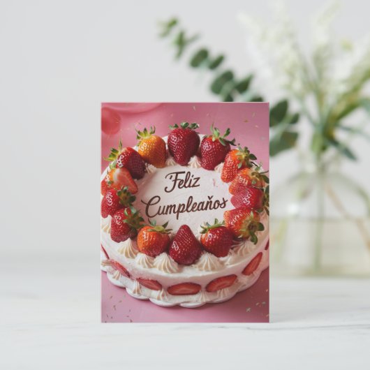 お誕生日おめでとう ポストカード (スタンド正面)