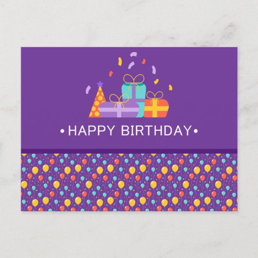 お誕生日おめでとう ポストカード (正面)