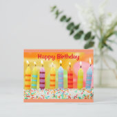 お誕生日おめでとう ポストカード (スタンド正面)