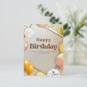 お誕生日おめでとう ポストカード (スタンド正面)