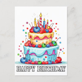 お誕生日おめでとう ポストカード