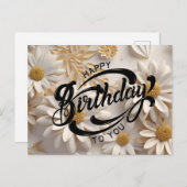 お誕生日おめでとう ポストカード (正面/裏面)