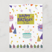 お誕生日おめでとう ポストカード (正面)