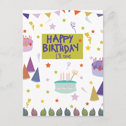 お誕生日おめでとう ポストカード (正面)
