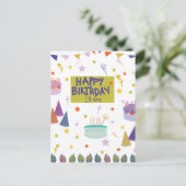 お誕生日おめでとう ポストカード (スタンド正面)