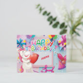 お誕生日おめでとう ポストカード (スタンド正面)