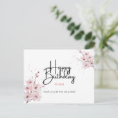 お誕生日おめでとう  ポストカード (スタンド正面)