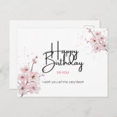 お誕生日おめでとう  ポストカード (正面/裏面)