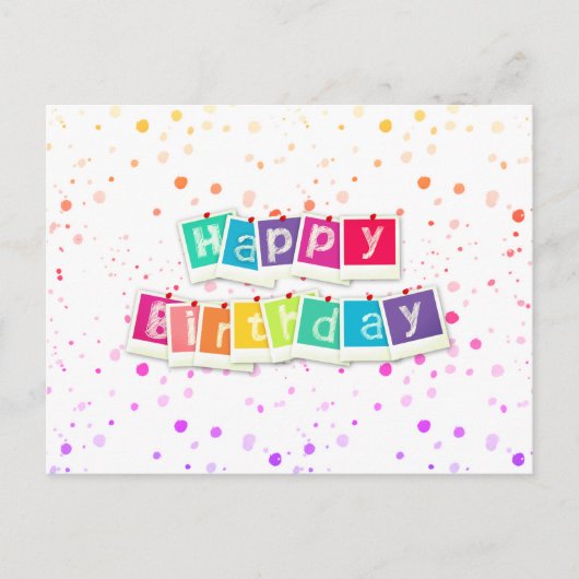 お誕生日おめでとう ポストカード (正面)