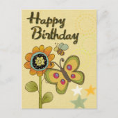 お誕生日おめでとう ポストカード (正面)