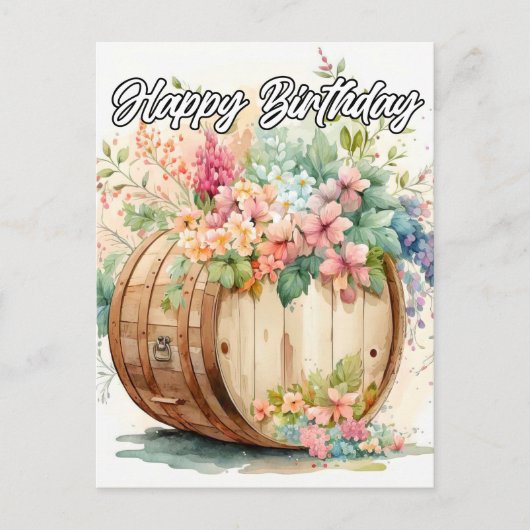 お誕生日おめでとう ポストカード (正面)