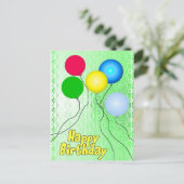 お誕生日おめでとう ポストカード (スタンド正面)