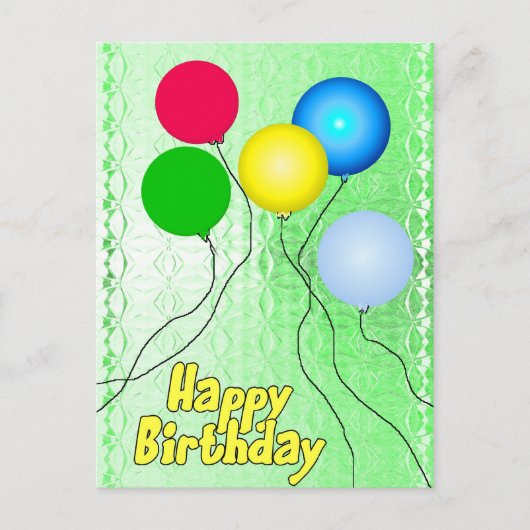 お誕生日おめでとう ポストカード (正面)