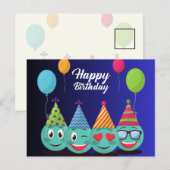 お誕生日おめでとう ポストカード (正面/裏面)