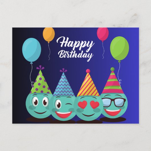 お誕生日おめでとう ポストカード (正面)
