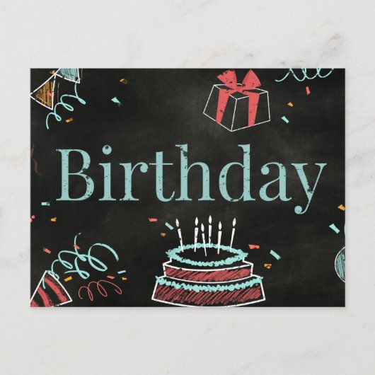 お誕生日おめでとう ポストカード (正面)