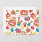 お誕生日おめでとう ポストカード (正面/裏面)