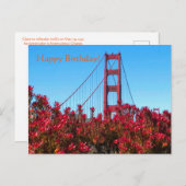 お誕生日おめでとう！ ポストカード (正面/裏面)