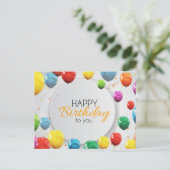 お誕生日おめでとう ポストカード (スタンド正面)
